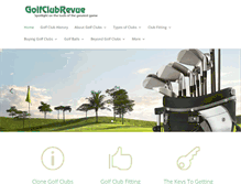 Tablet Screenshot of golf-club-revue.com